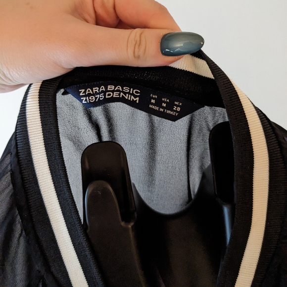 Sheer varsity jacket, zip up - Picture 2 of 3